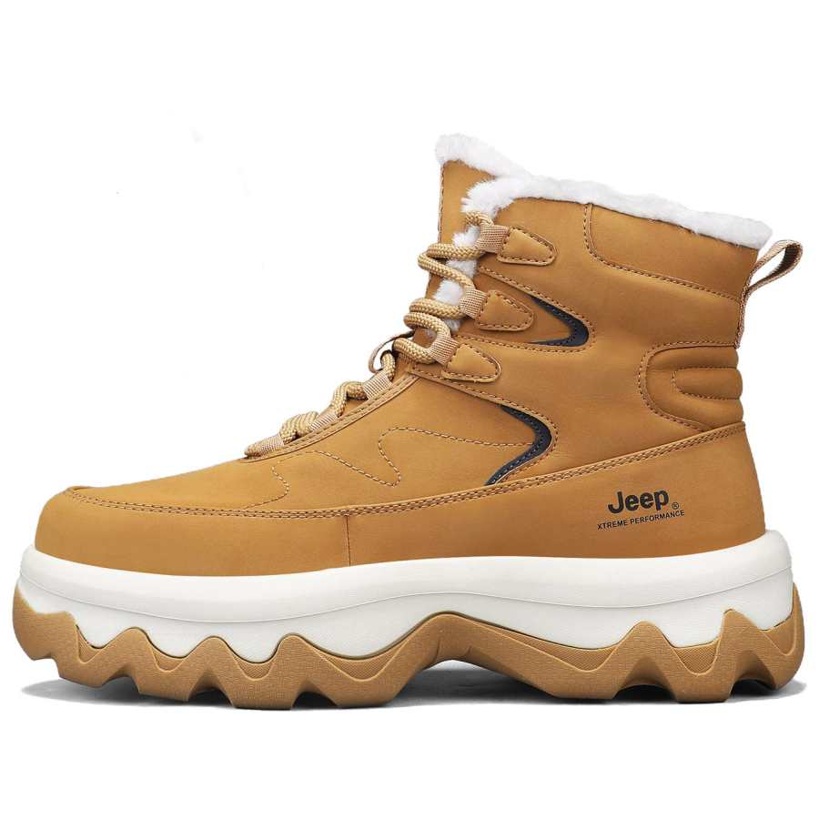 Jeep Thermal Abrasion Resistant Height Increasing Short Snow Boots Men's