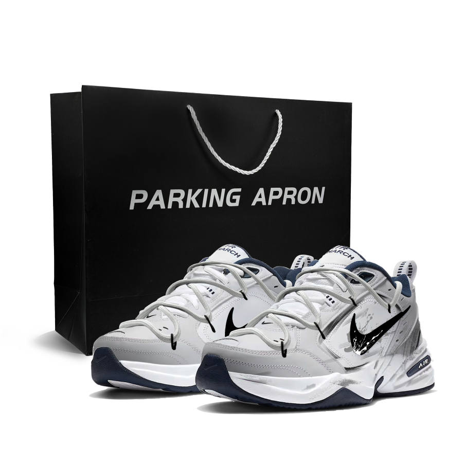 Nike Nike Air Monarch 4 Gray Ink Cloud Shoes Cushioning, Wear Resistant Low top Chunky Sneakers Unisex Gray
