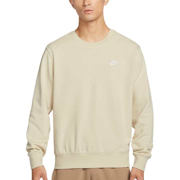 Nike Nike Sweatshirts Men's Light Beige Crew Neck Moderate Regular