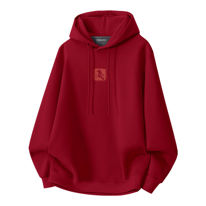Tonlion Sweatshirts Unisex Hooded Thickened Heavyweight