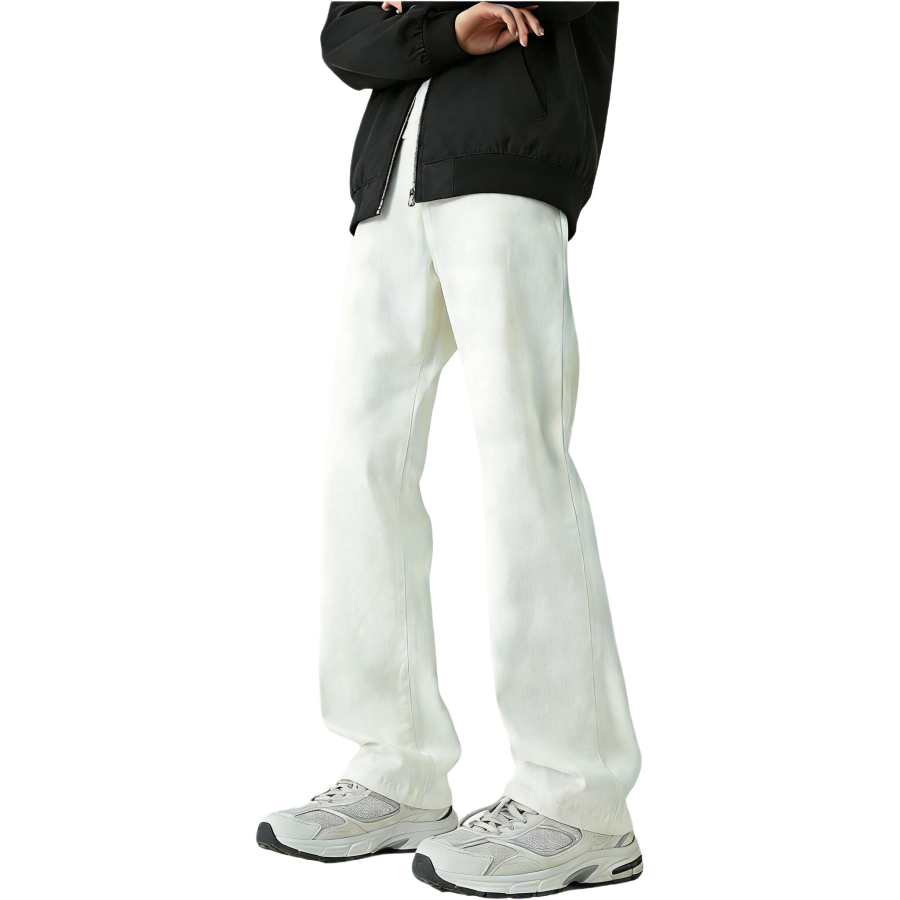 MUSCLETECH Jeans Unisex Thickened And Fleece Lined Straight Fit Pants