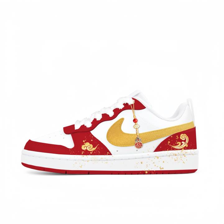 Nike Nike Court Borough Pointed Dots Manufacturing, Fortune Pursues Horses Abrasion Resistant Low top