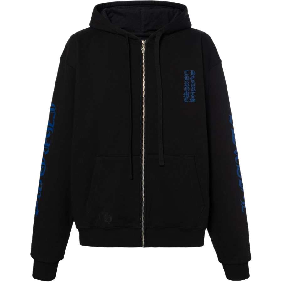 Chrome Hearts zip-up thermal hoodie
