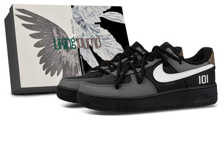 Nike Nike Leather Coverage Low top Skateboard Shoes Unisex Black Gray Brown