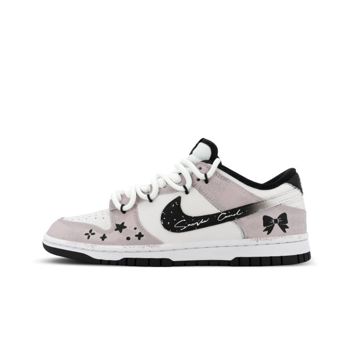 Nike Nike Dunk Gorilla Jiedian XJDD Star Butterfly Lightweight And Breathable Low top Skateboard Shoes Unisex White Pink