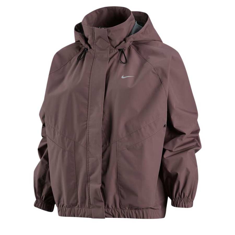 Nike Nike Jackets Women's Dark Purple Red Hooded Non Detachable Moderate