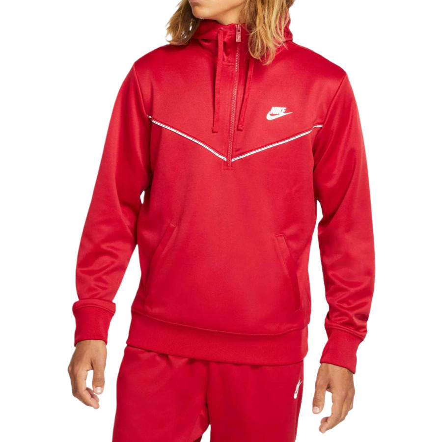Nike Nike Sportswear Sweatshirts Men's Gym Red/White Hooded Moderate Regular