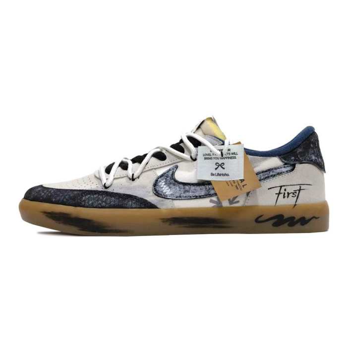 Nike Nike Sb Heritage Vulc Memory Archive, Curiosity Snail Abrasion Resistant Low top Skateboard Shoes Unisex