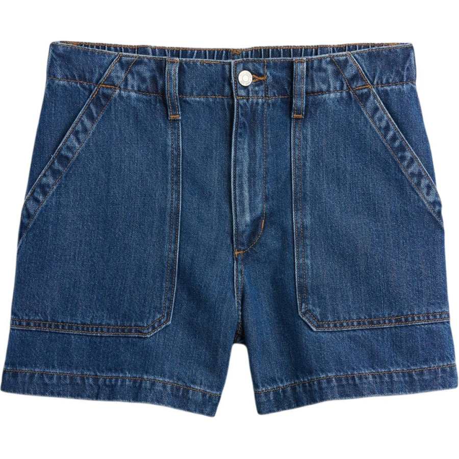 GAP Denim Shorts Women's Dark Color Washed Moderate