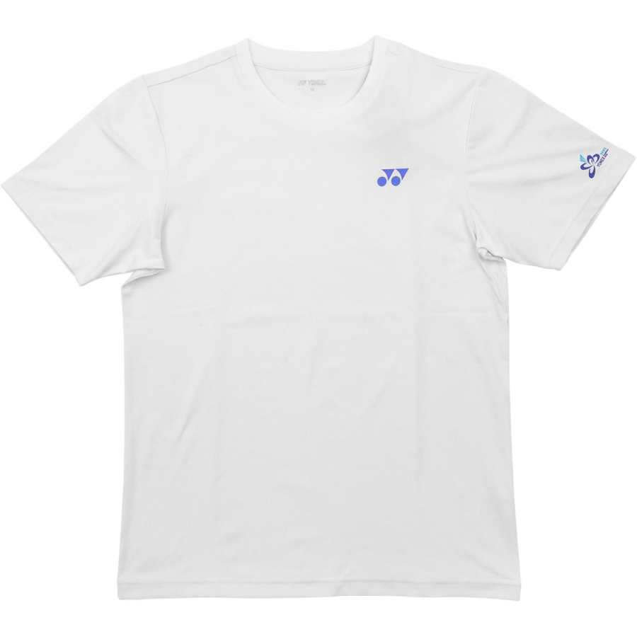 YONEX T Shirts Unisex White Crew Neck Moderate Straight Fit