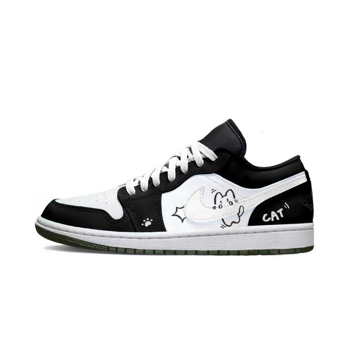Jordan Jordan Air Jordan 1 Kitten Slip Resistant, Abrasion Resistant, Breathable Low top Children's Basketball Shoes