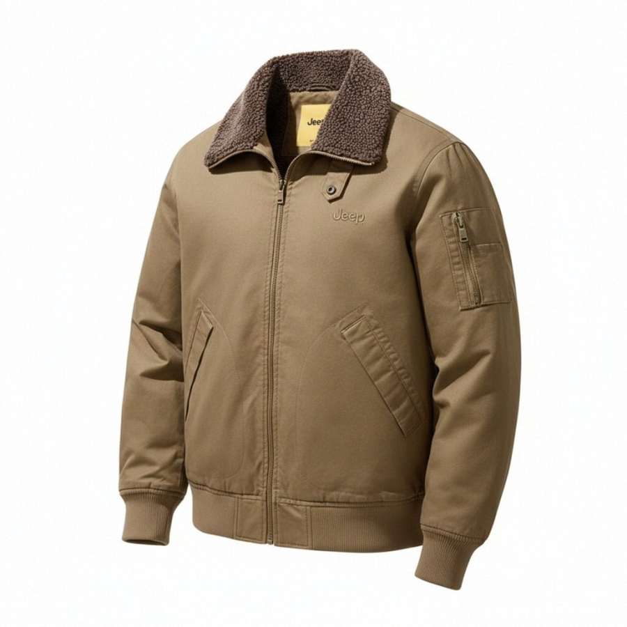 Jeep Jeep Jackets Unisex Lapel Fleece Lined Workwear