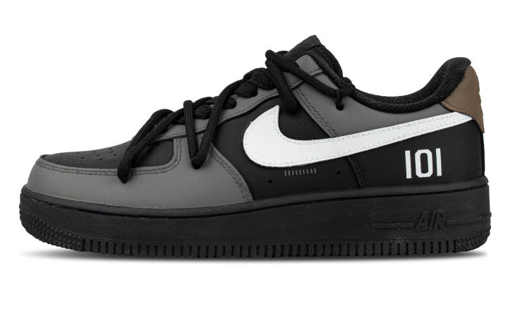 Nike Nike Leather Coverage Low top Skateboard Shoes Unisex Black Gray Brown
