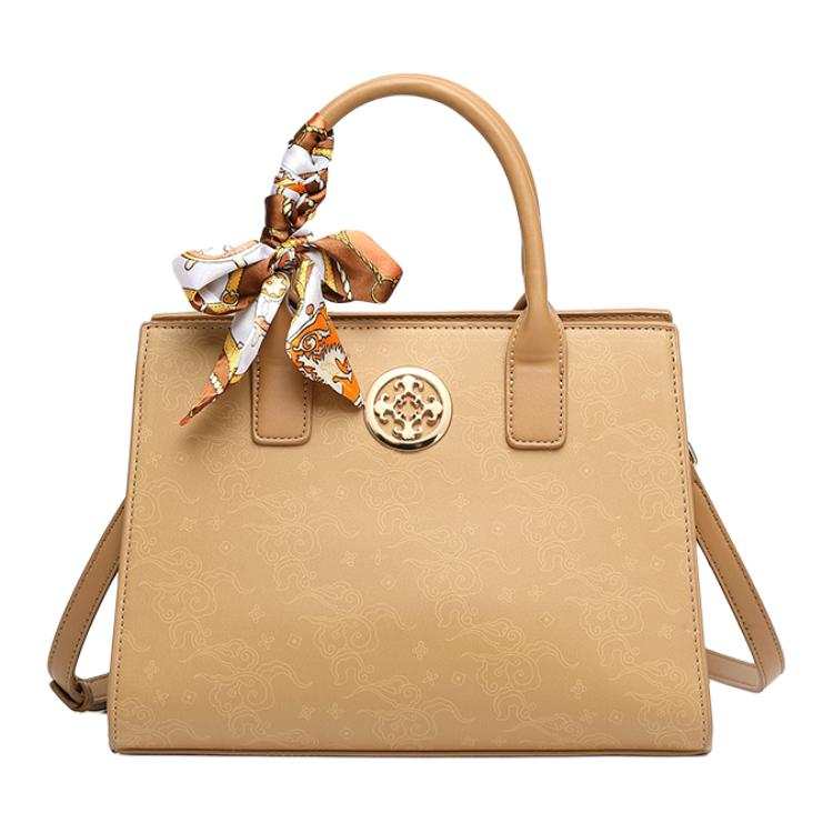 PAYOT Synthetic Leather Handbag Women's Burgundy/Apricot