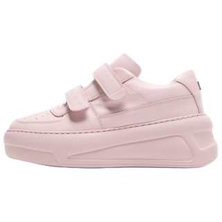 Acne Studios Cow Leather Low top Skateboard Shoes 4cm Unisex Light Pink