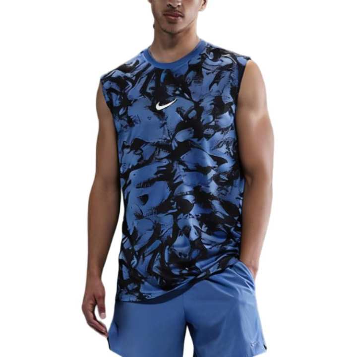 Nike Nike Dri Fit Tank Tops Men's Comet Blue Crew Neck Moderate Other
