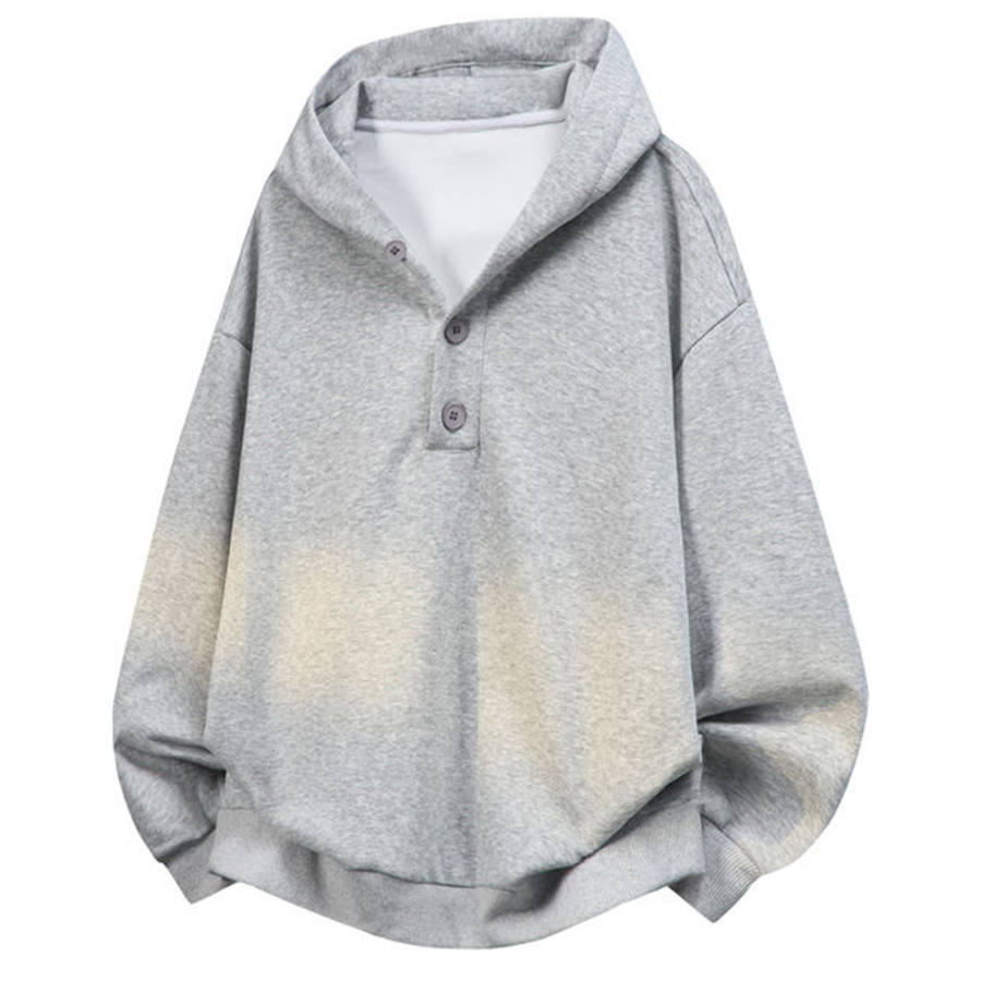X1617 Sweatshirts Unisex Hooded Moderate Cardigan