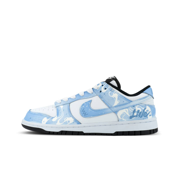 Nike Nike Dunk Mountain Dusty Blue Smoke Abrasion Resistant Low top Skateboard Shoes Unisex Blue White