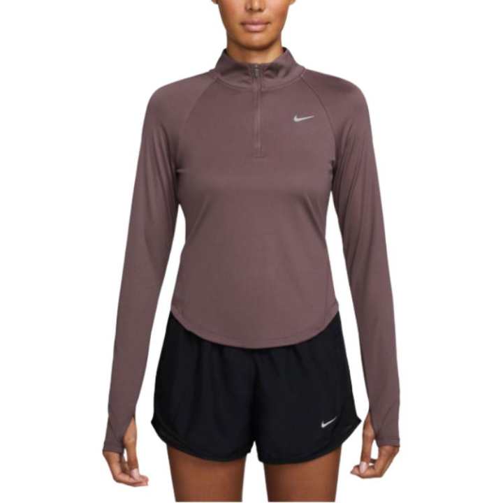 Nike Nike Dri Fit T Shirts Women's Brown Stand Collar