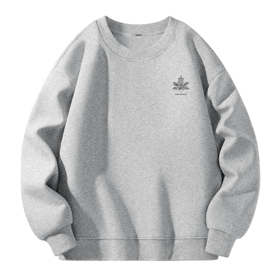 MINISO Sweatshirts Unisex Crew Neck Moderate Heavyweight