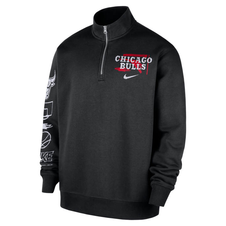 Nike Nike Sweatshirts Men's Black Stand Collar Moderate Regular