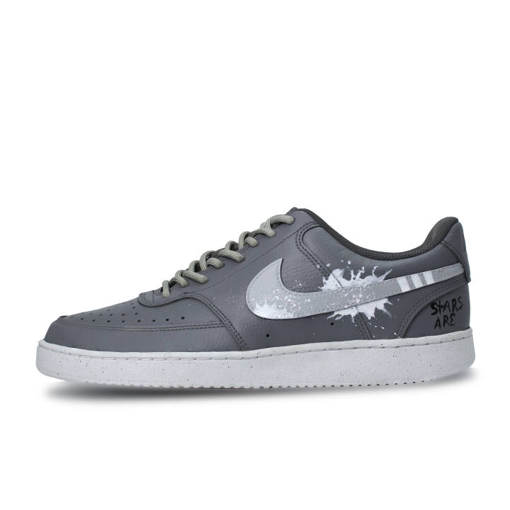 Nike Nike Court Vision 1 Synthetic Leather Hand Drawn Graffiti Lightweight Breathable Lightweight And Breathable Low top