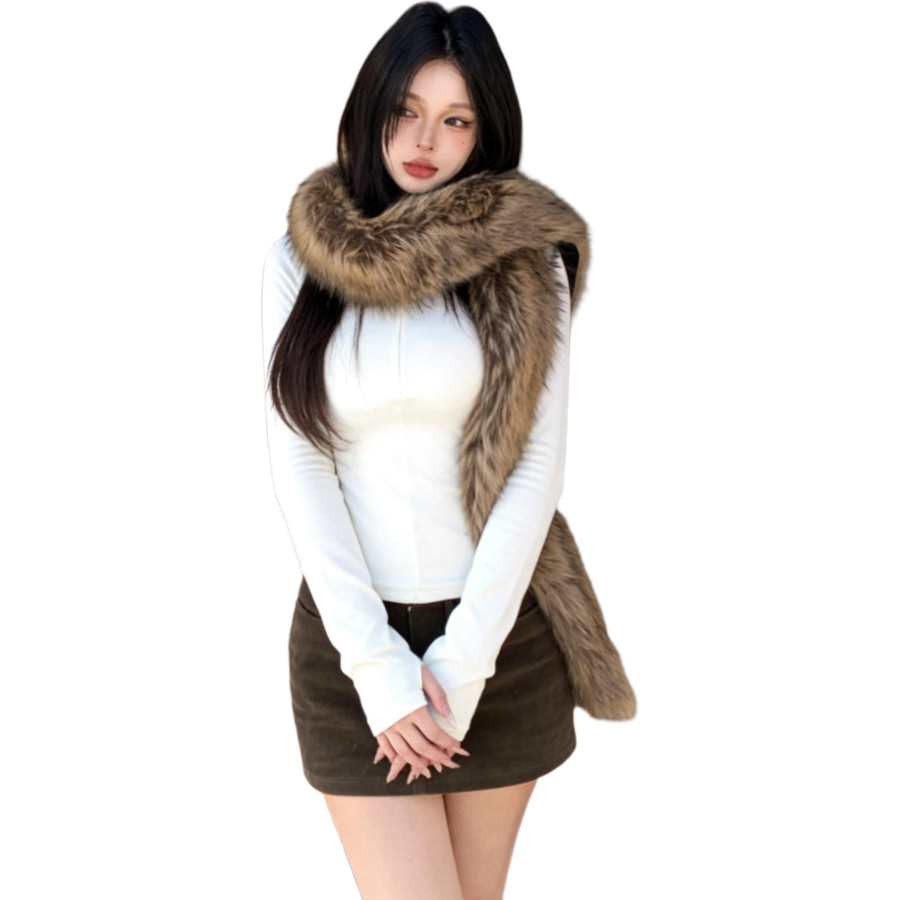 VENICEW T Shirts Women's Half Turtleneck Moderate Straight Fit