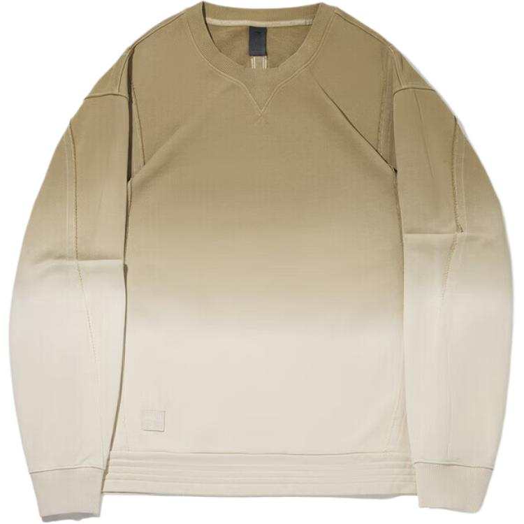 Li-Ning Li Ning Sweatshirts Men's Chinchilla Brown/Cloud Rain Gray Crew Neck Moderate