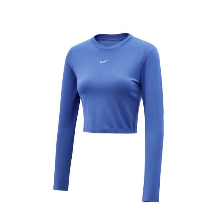Nike Nike T Shirts Women's Blue Crew Neck Moderate