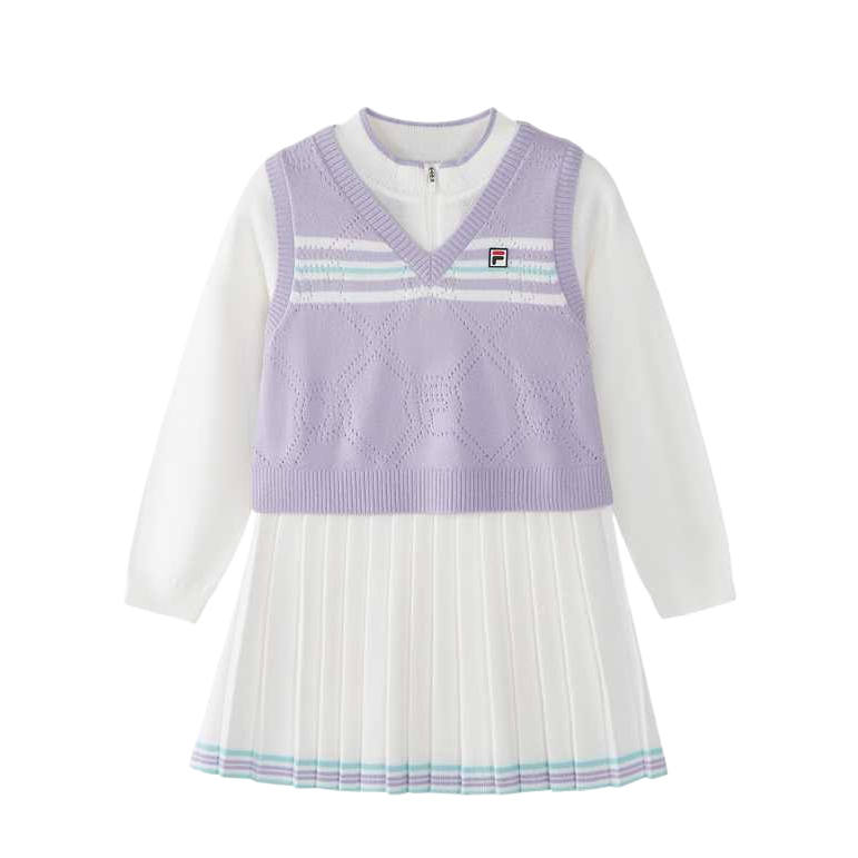 FILA KIDS Dress PERFORMANCE FPH Cloud White Children Aged 3 7 Years Old