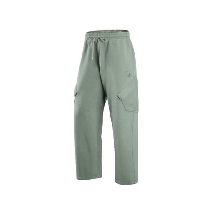 Jordan Jordan Flight Fleece CHICAGO Fleece Lined Lace Up Knitted Fabric Casual Cargo Pants Men's