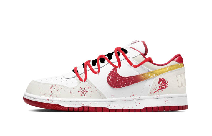 Nike Nike Big Abrasion Resistant Breathable Low top Skateboard Shoes Unisex Red White