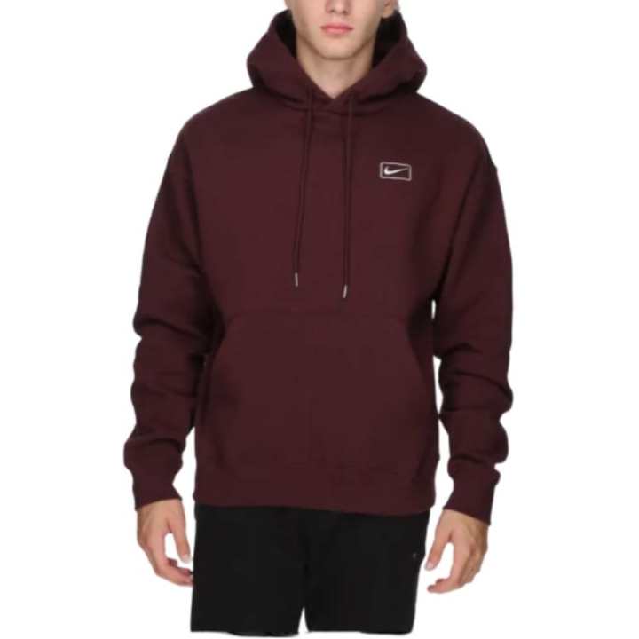 Nike Nike Sweatshirts Men's Cherry Red Hooded Moderate
