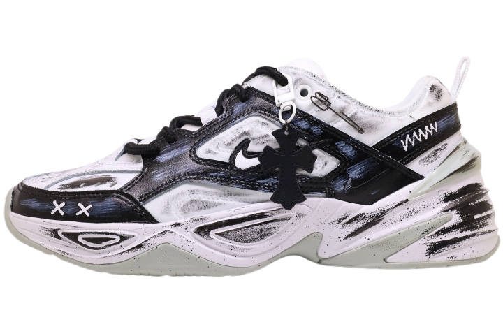 Nike Nike Abrasion Resistant Low top Chunky Sneakers Unisex Black White