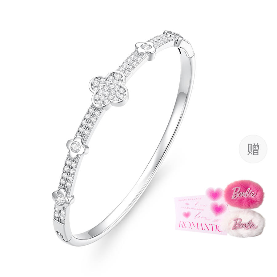 Barbie Synthetic Cubic Zirconia Copper Alloy Bangles Women's