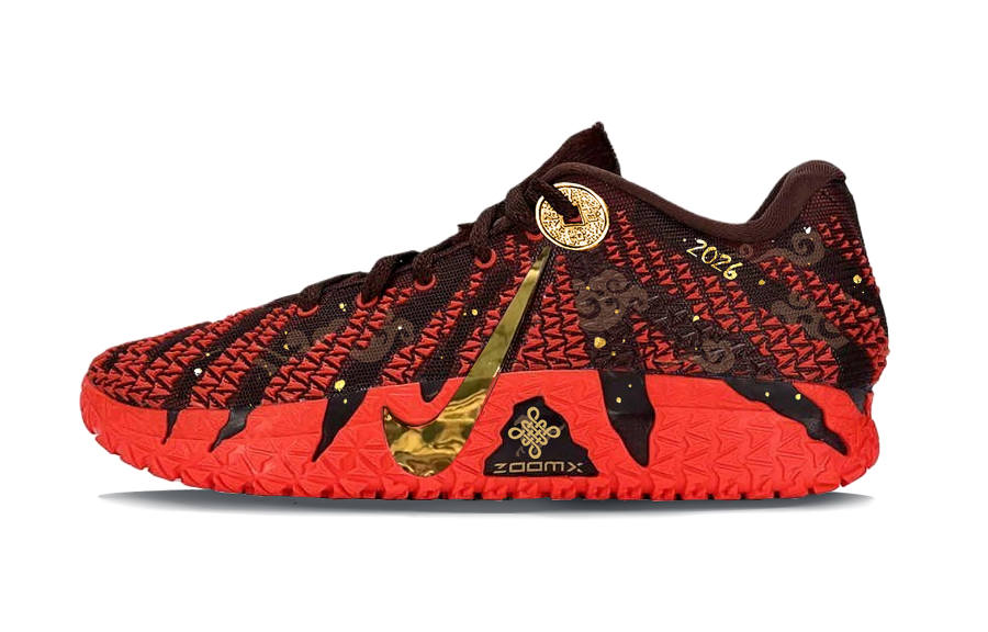 Nike Nike Ja Morant 3 Horse Naji Abrasion Resistant Low top Basketball Shoes Men's Black Red