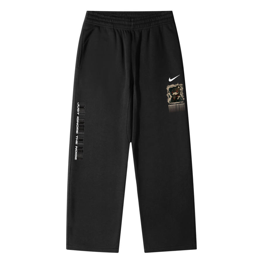 Nike Nike Fleece Lined Patch Bear AS Club OH Pant Swoosh NF Logo Breathable Casual Straight Fit Knitted Sweatpants Unisex