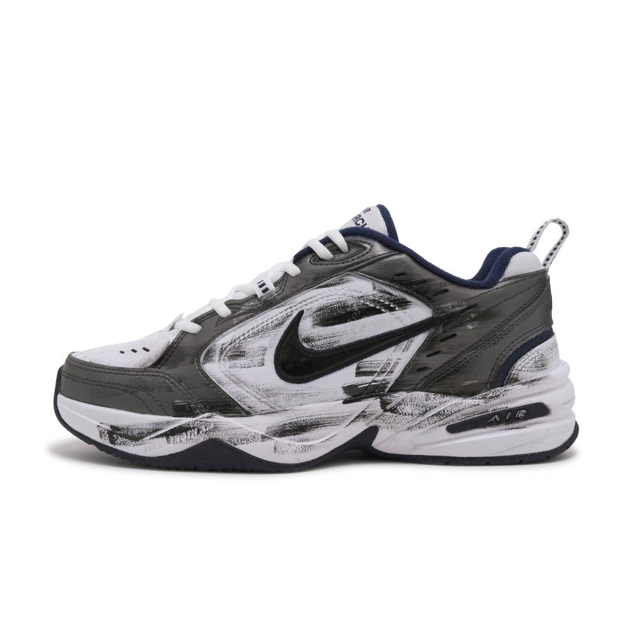 Nike Nike Air Monarch 4 Faded Black Eyes Cushioning, Wear Resistant Low top Chunky Sneakers Unisex Black White