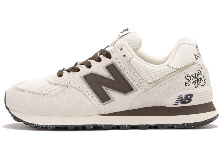 New Balance New Balance NB 574 Low top Running Shoes Unisex White Brown