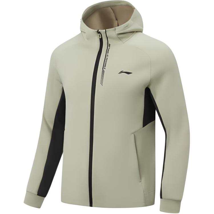 Li-Ning Li Ning Jackets Men's Celadon Hooded Moderate Other