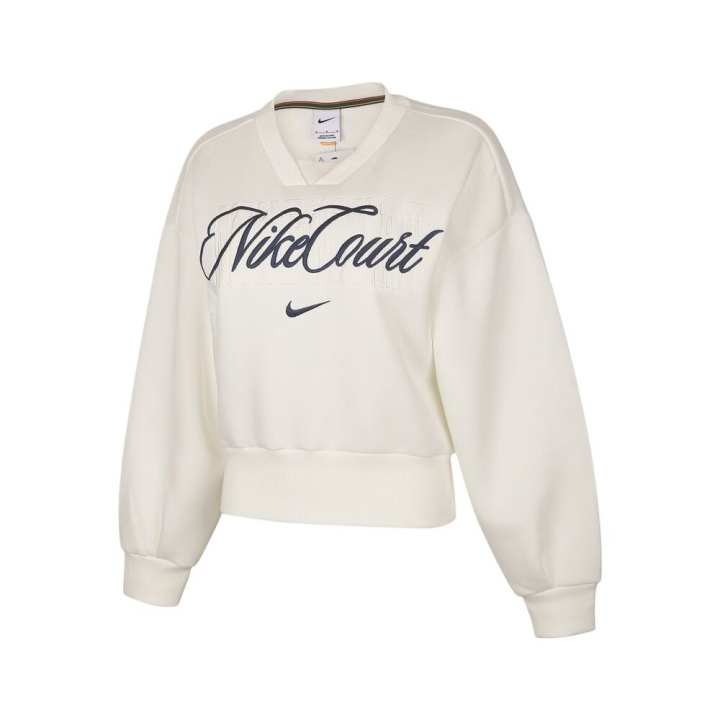 Nike Nike Sweatshirts Women's White V Neck Moderate Regular