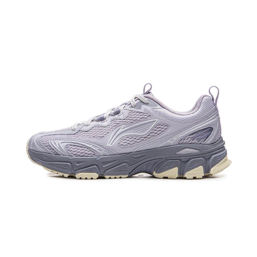 Li-Ning Li Ning Carefree V3 Height Increasing Breathable Rebound Low top Running Shoes Women's Swiftlet Purple