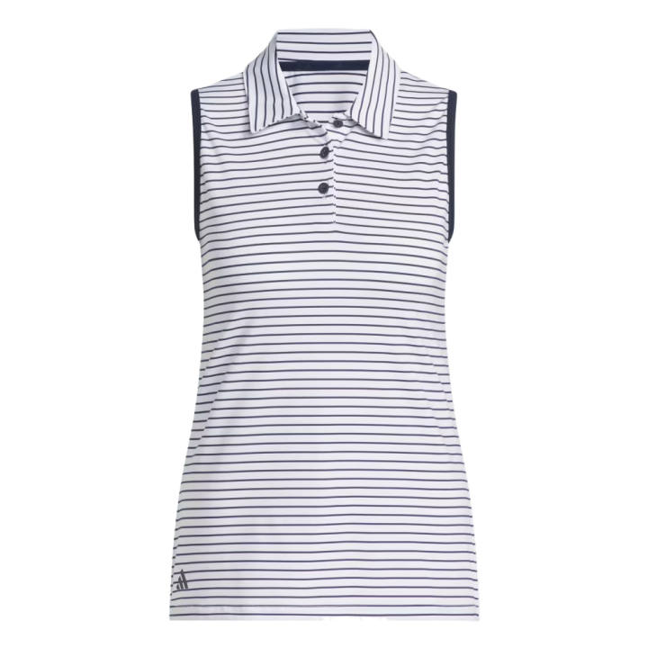 Adidas Adidas Performance Golf Clothing Women's White Polo Collar Moderate