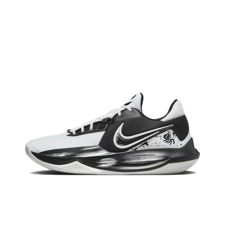Nike Nike Precision 6 Scion Of Vigor Fabric Abrasion Resistant Low top Basketball Shoes Men's Black White