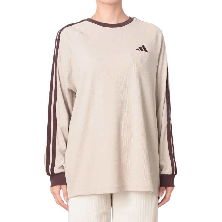 Adidas Adidas T Shirts Women's Beige Crew Neck
