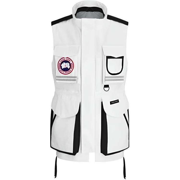 Canada Goose Canada Goose Vests Unisex White Stand Collar Moderate Other
