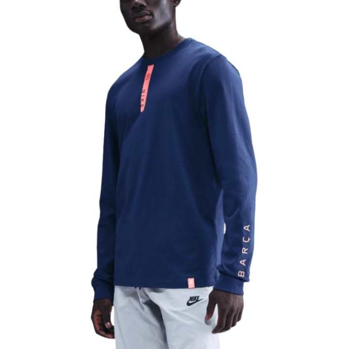 Nike Nike T Shirts Men's Marine Blue Crew Neck