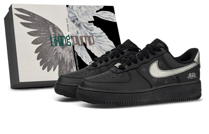 Nike Nike Leather Coverage Low top Skateboard Shoes Unisex Black