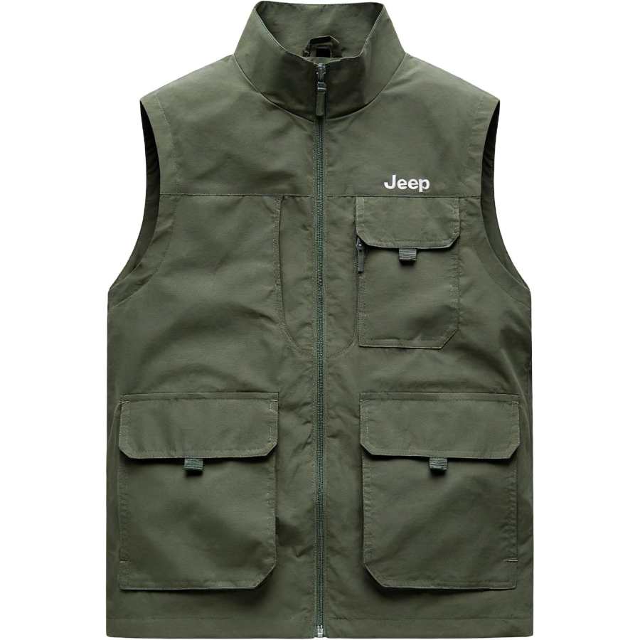 Jeep Jeep Vests Unisex Stand Collar Moderate Workwear