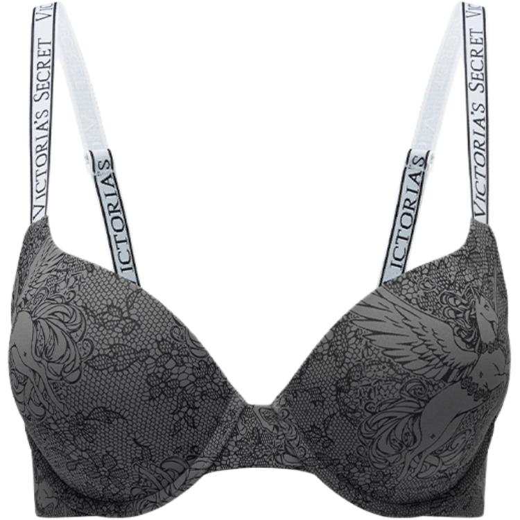 Victoria's Secret Bra Women's Black Pegasus Print